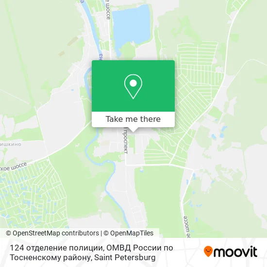 124 отделение полиции, ОМВД России по Тосненскому району map
