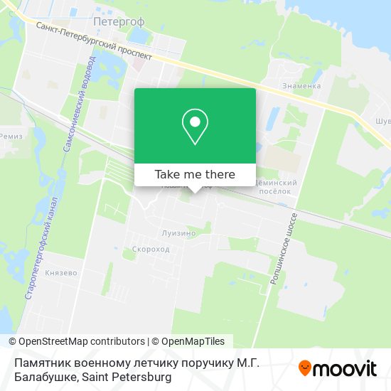 Памятник военному летчику поручику М.Г. Балабушке map