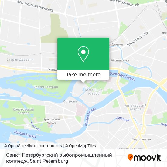 Санкт-Петербургский рыбопромышленный колледж map