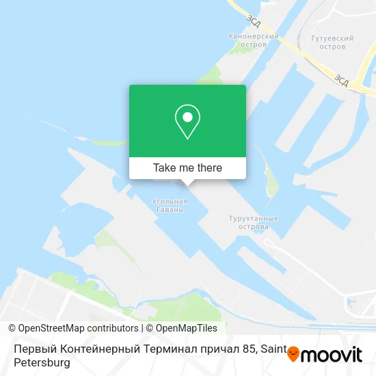 Первый Контейнерный Терминал причал 85 map