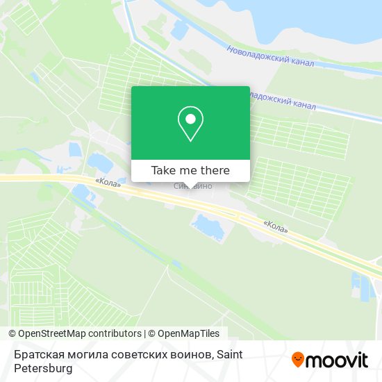 Братская могила советских воинов map