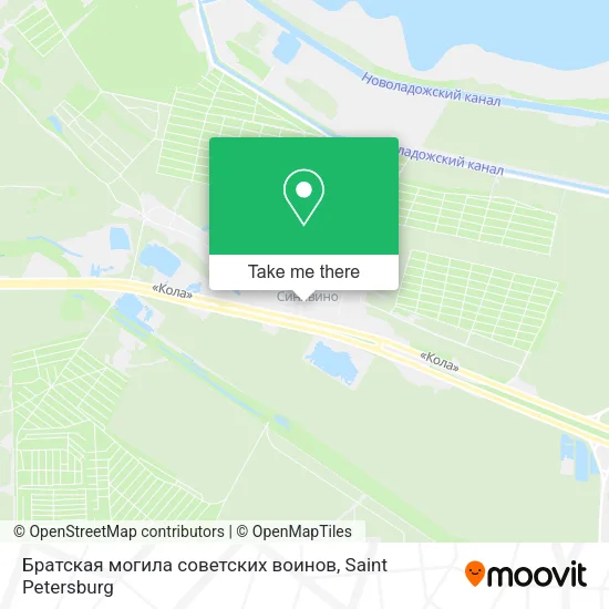 Братская могила советских воинов map