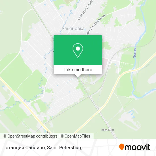 станция Саблино map