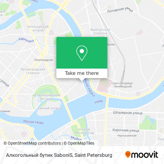 Алкогольный бутик SaboniS map