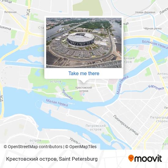 Крестовский остров map