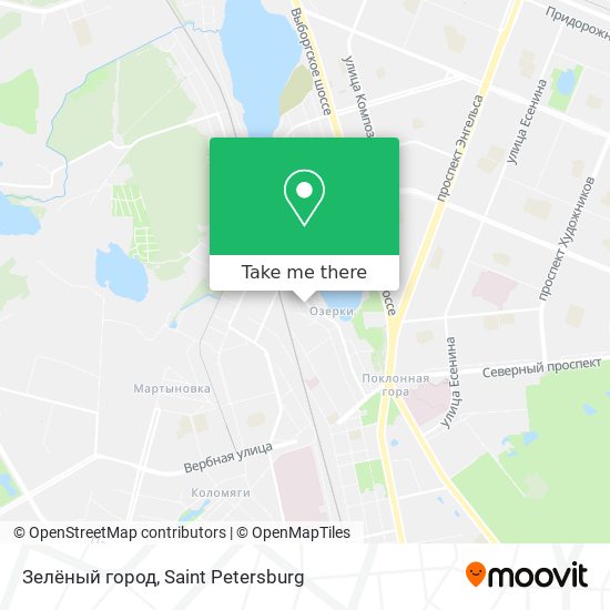 Зелёный город map