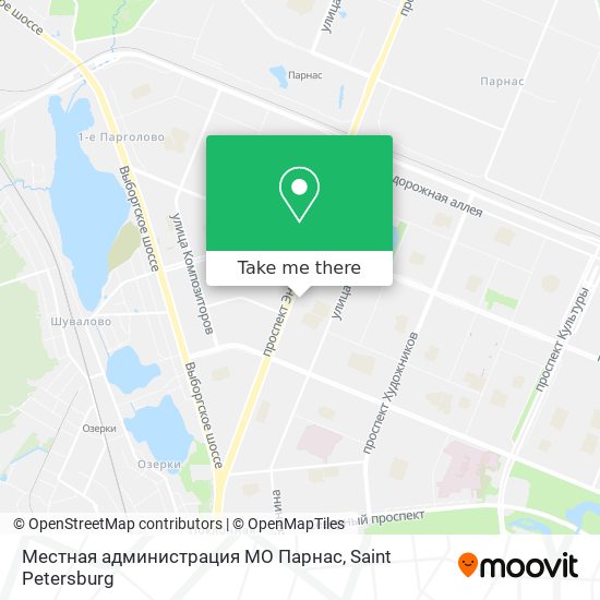 Местная администрация МО Парнас map