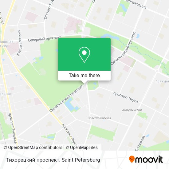 Тихорецкий проспект map