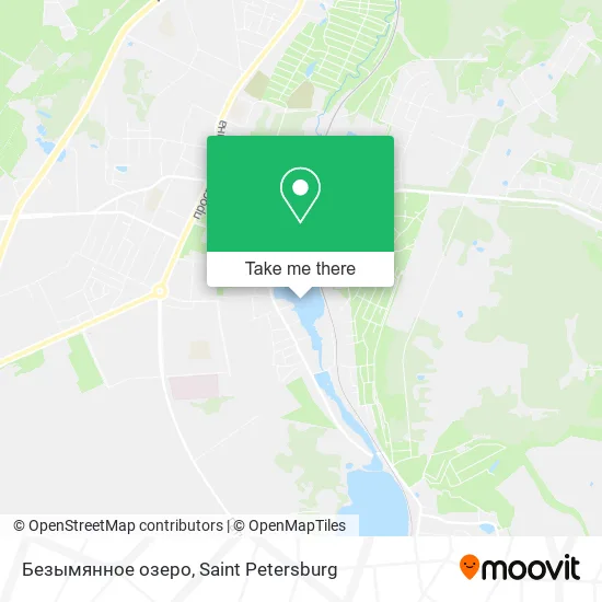 Безымянное озеро map