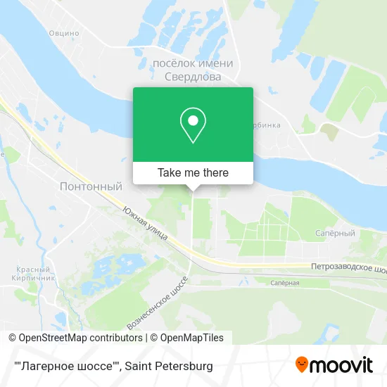 ""Лагерное шоссе"" map