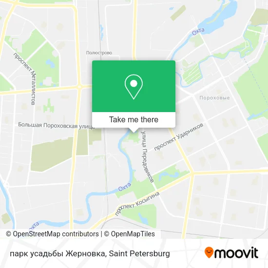 парк усадьбы Жерновка map