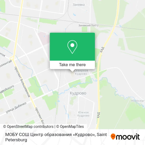 МОБУ СОШ Центр образования «Кудрово» map