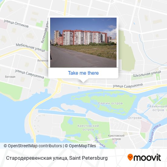 Стародеревенская улица map