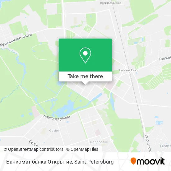 Банкомат банка Открытие map