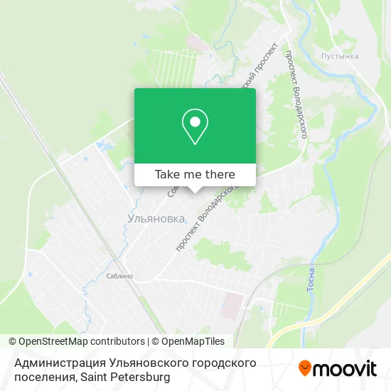 Администрация Ульяновского городского поселения map