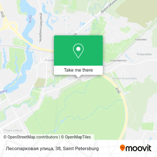 Лесопарковая улица, 38 map