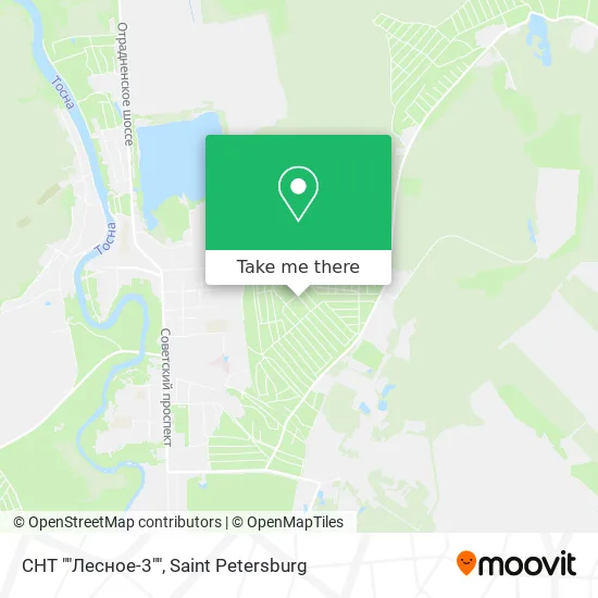 СНТ ""Лесное-3"" map