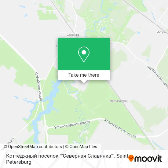 Коттеджный посёлок ""Северная Славянка"" map
