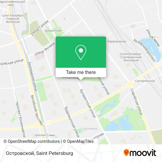 Островской map