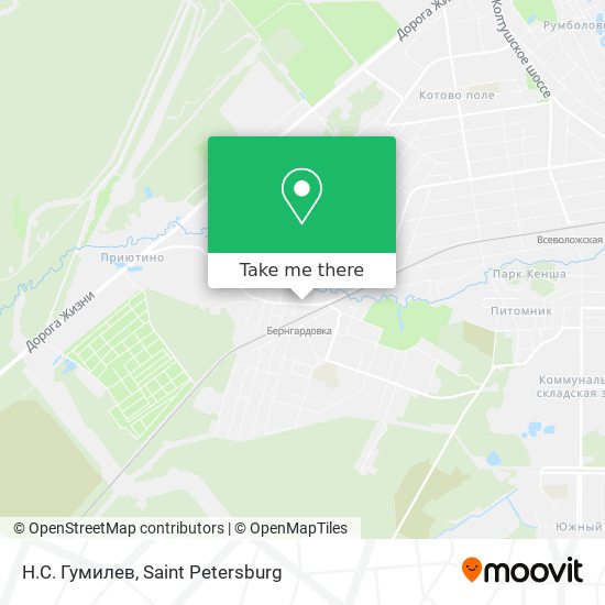 Н.С. Гумилев map