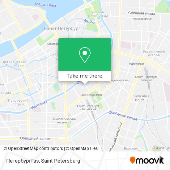 ПетербургГаз map