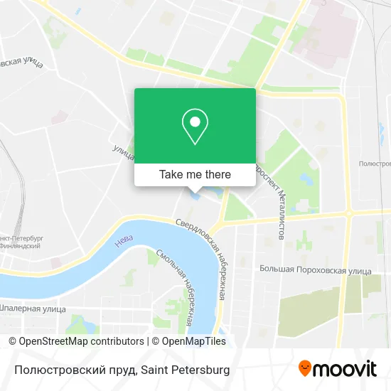 Полюстровский пруд map
