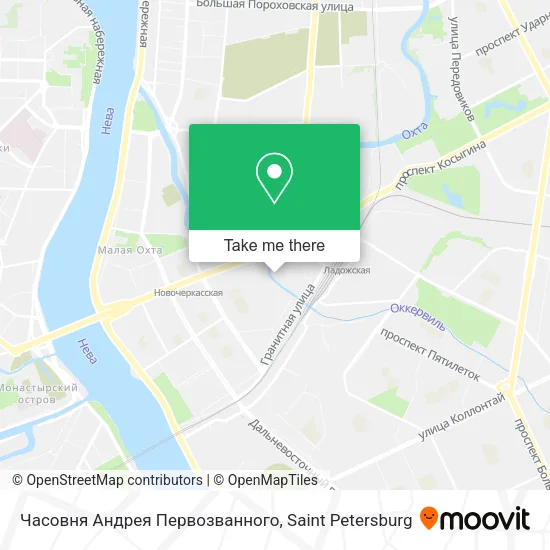 Часовня Андрея Первозванного map