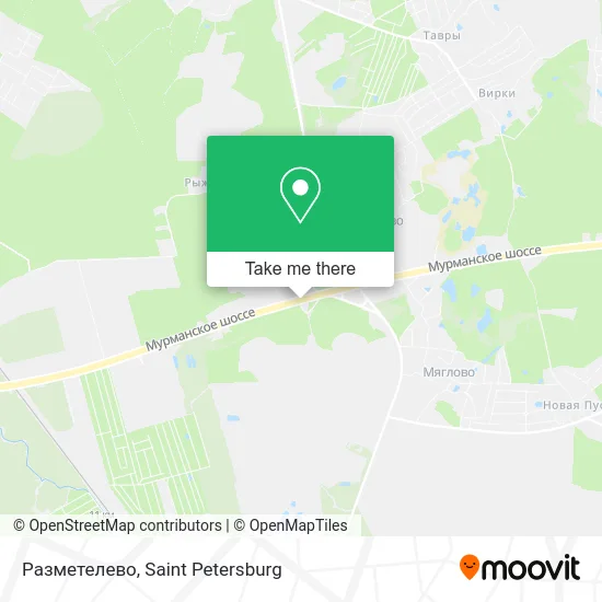 Разметелево map