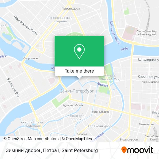 Зимний дворец Петра I map