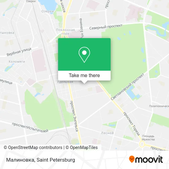 Малиновка map