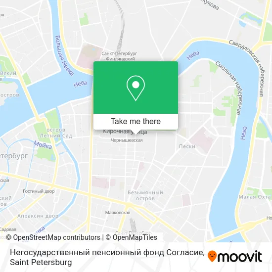 Негосударственный пенсионный фонд Согласие map