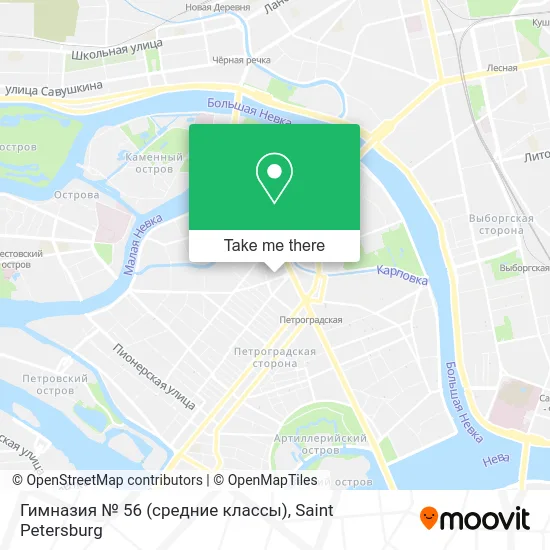 Гимназия № 56 (средние классы) map