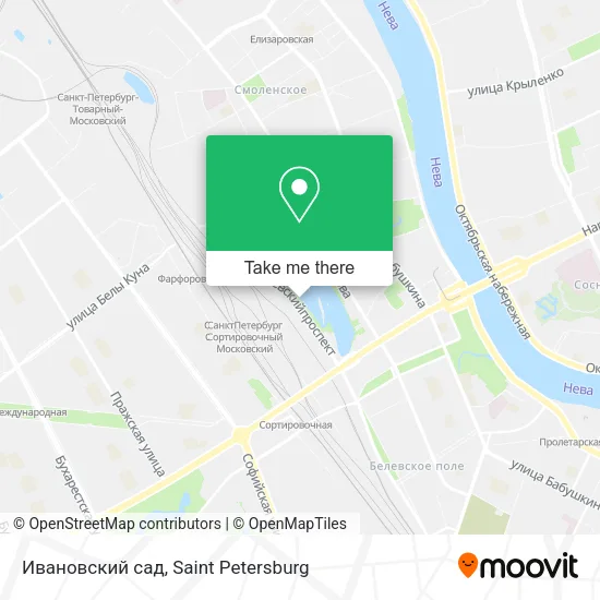 Ивановский сад map