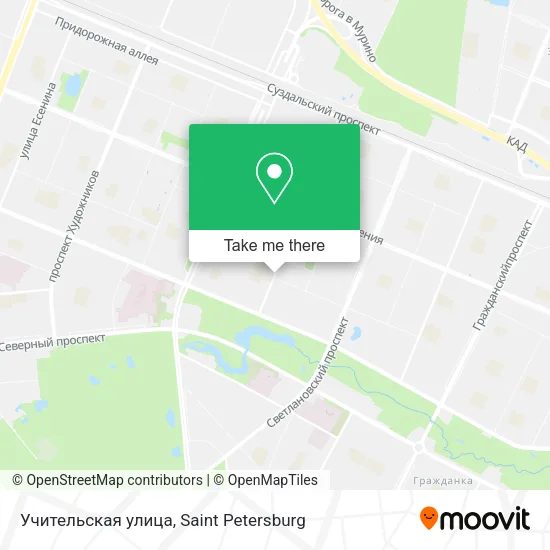 Учительская улица map