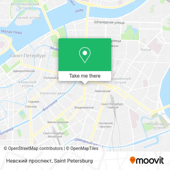 Невский проспект map