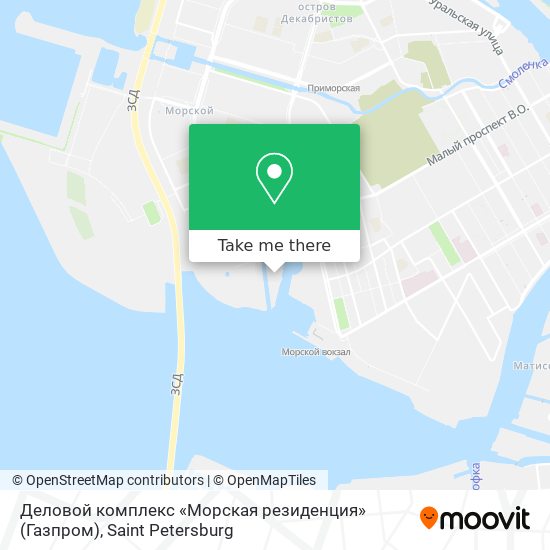 Деловой комплекс «Морская резиденция» (Газпром) map