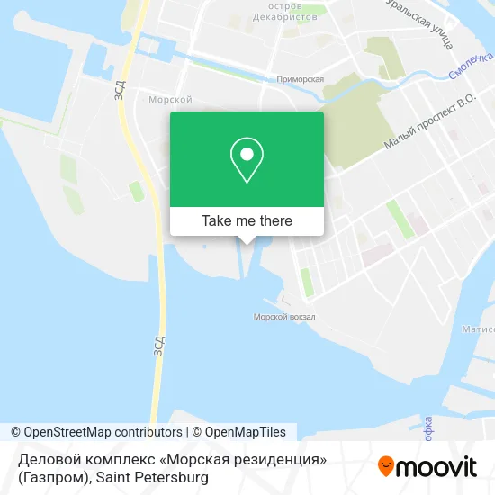 Деловой комплекс «Морская резиденция» (Газпром) map