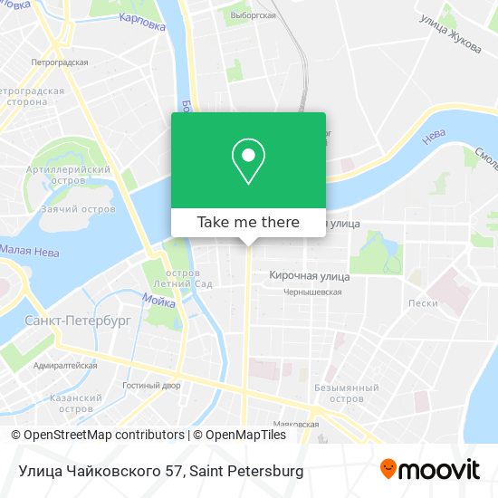 Улица Чайковского 57 map
