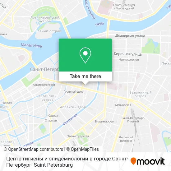 Центр гигиены и эпидемиологии в городе Санкт-Петербург map