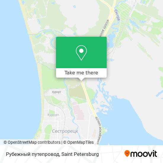 Рубежный путепровод map