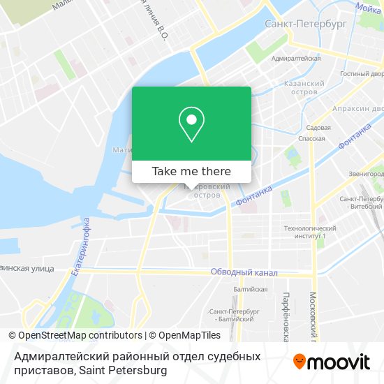 Адмиралтейский районный отдел судебных приставов map