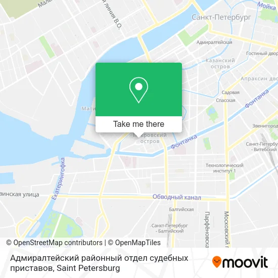 Адмиралтейский районный отдел судебных приставов map