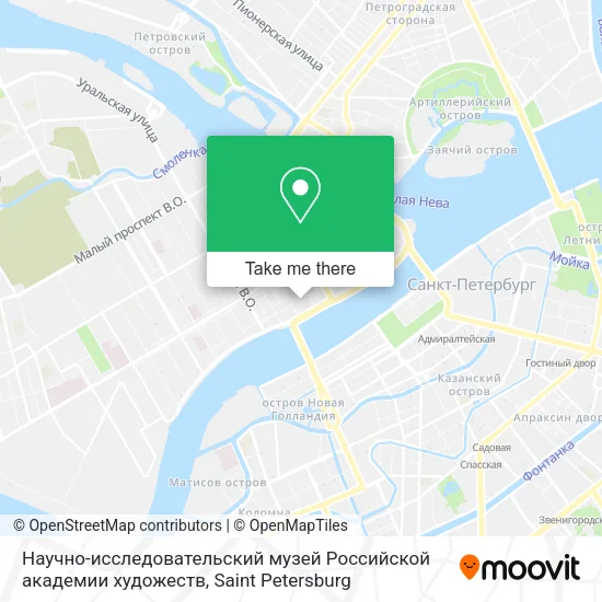 Научно-исследовательский музей Российской академии художеств map