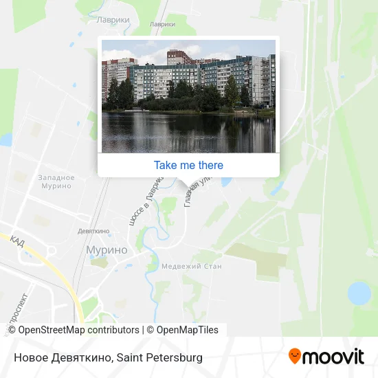 Новое Девяткино map