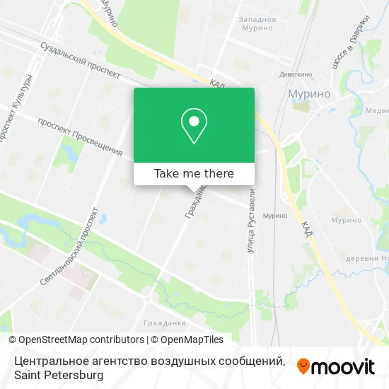Центральное агентство воздушных сообщений map