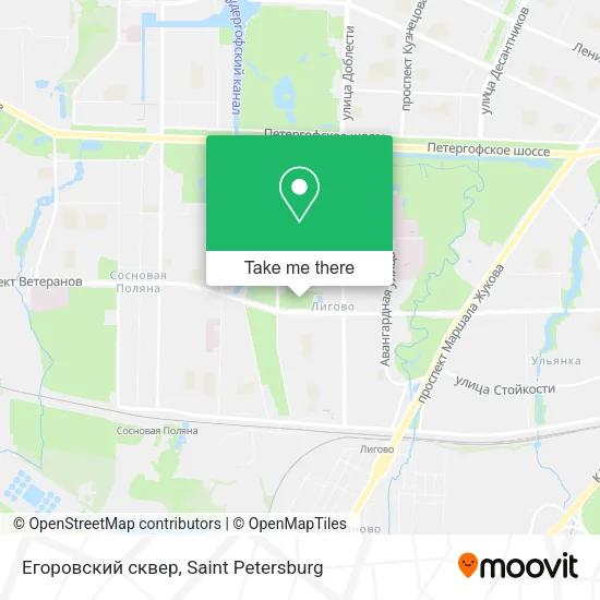 Егоровский сквер map