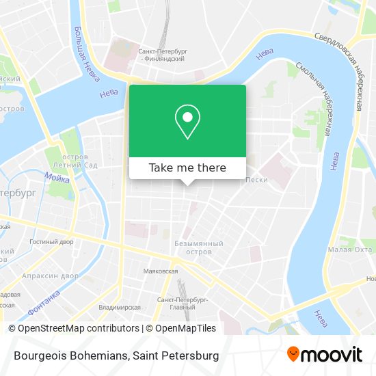 Bourgeois Bohemians map
