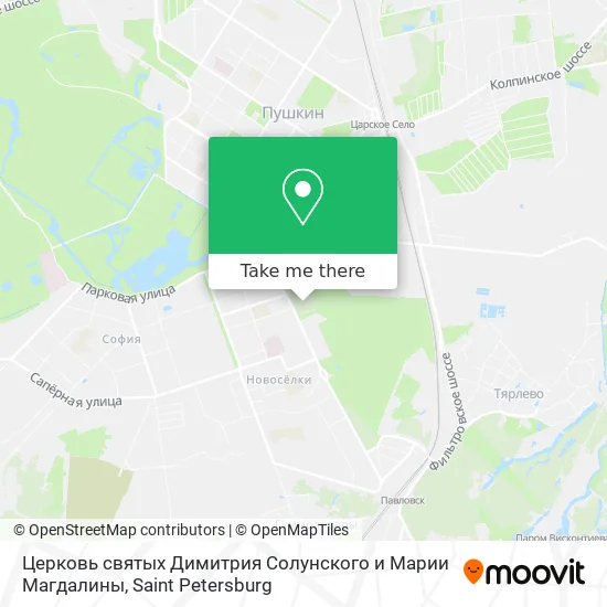 Церковь святых Димитрия Солунского и Марии Магдалины map
