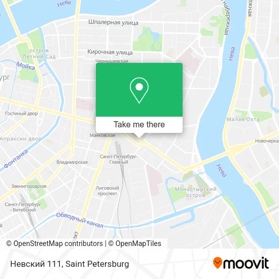 Невский 111 map