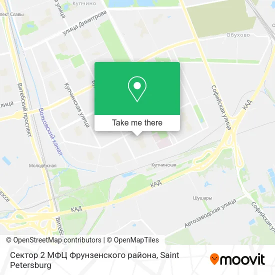 Сектор 2 МФЦ Фрунзенского района map